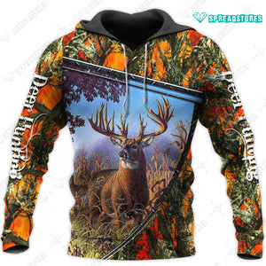 Deer Hunting Style 4 3D Hoodie