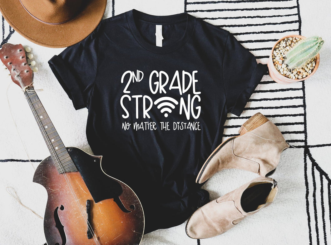 2nd  Grade Team Teacher Strong Shirt | Second Grade Distance Learning Hybrid Virtual Shirts | Back to School T-Shirt