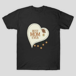 Women Tshirt Happy Mother's Day Mom T-Shirt Gift for Mother Mom Mummy Mommy White Heart Star Celebration Shirt Butterfly Pattern Tee from Daughter Son