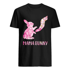 Bunny Floral Mama Bunny Easter Essential T-shirt, Unisex T-shirt For Men Women Bunny Lovers For Mom On Women's Day, Birthday, Anniversary Mother's Day