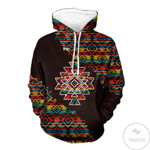 Mandala Pattern Native 3D All Over Print Hoodie, Zip-up Hoodie