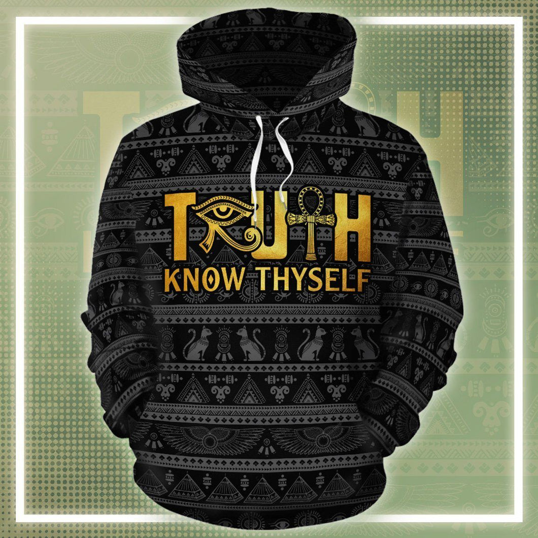 Truth Know Thyself 3D All Over Print Hoodie, Zip-up Hoodie