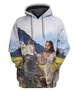 Jesus 3D All Over Print Hoodie, Zip-up Hoodie