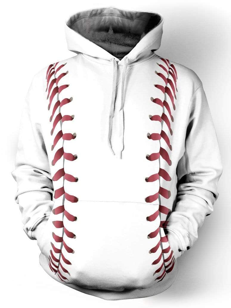 Baseball Stiches 3D All Print Hoodie, Zip- Up Hoodie